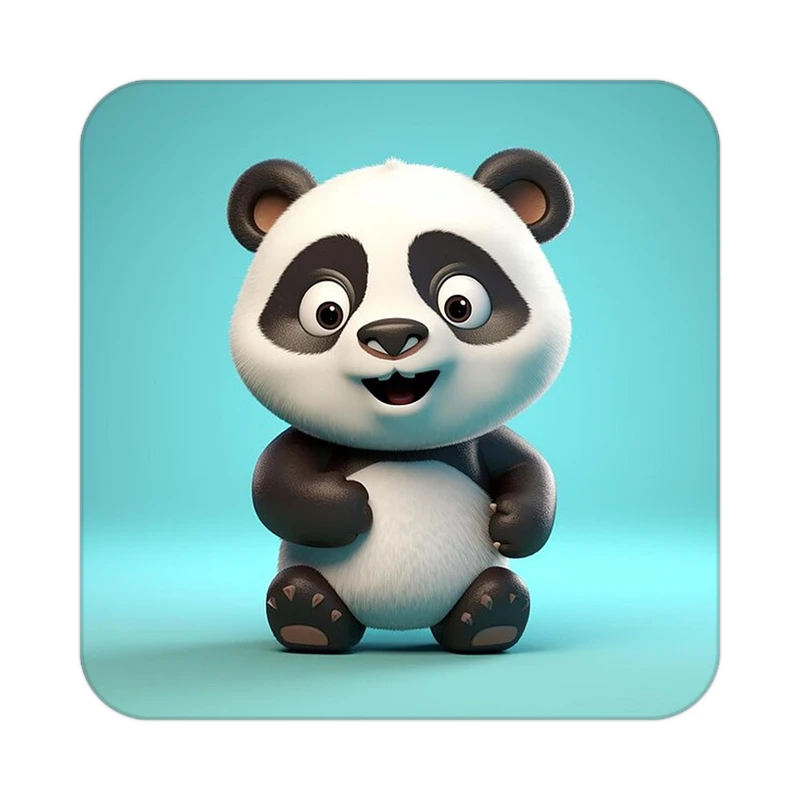 زیر لیوانی کاکتی طرح حیوانات کارتونی مدل mp27216