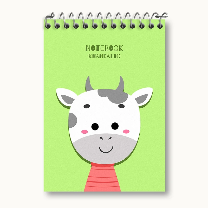 دفتر یادداشت 50 برگ خندالو مدل گاو کیوت کد N1105