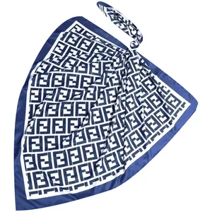 روسری زنانه مدل ابریشم توییل پاییزی مزونی دوز کد ab405