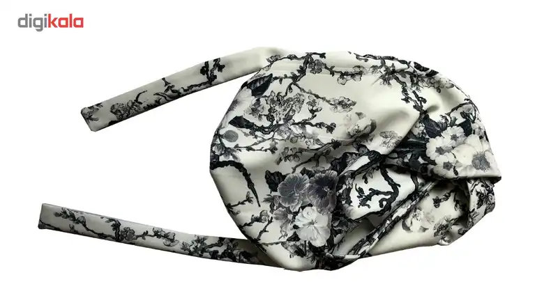 توربان گلدونه مدل بنفشه black