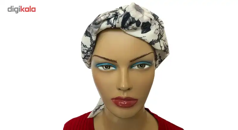 توربان گلدونه مدل بنفشه black