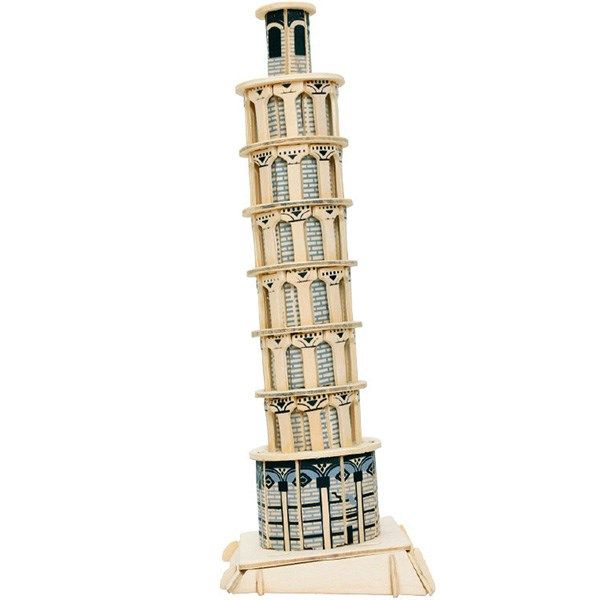 پازل چوبی سه بعدی ژیکوباو مدل برج پیزا