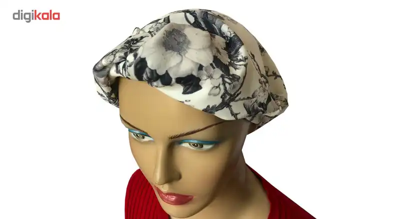 توربان گلدونه مدل بنفشه black