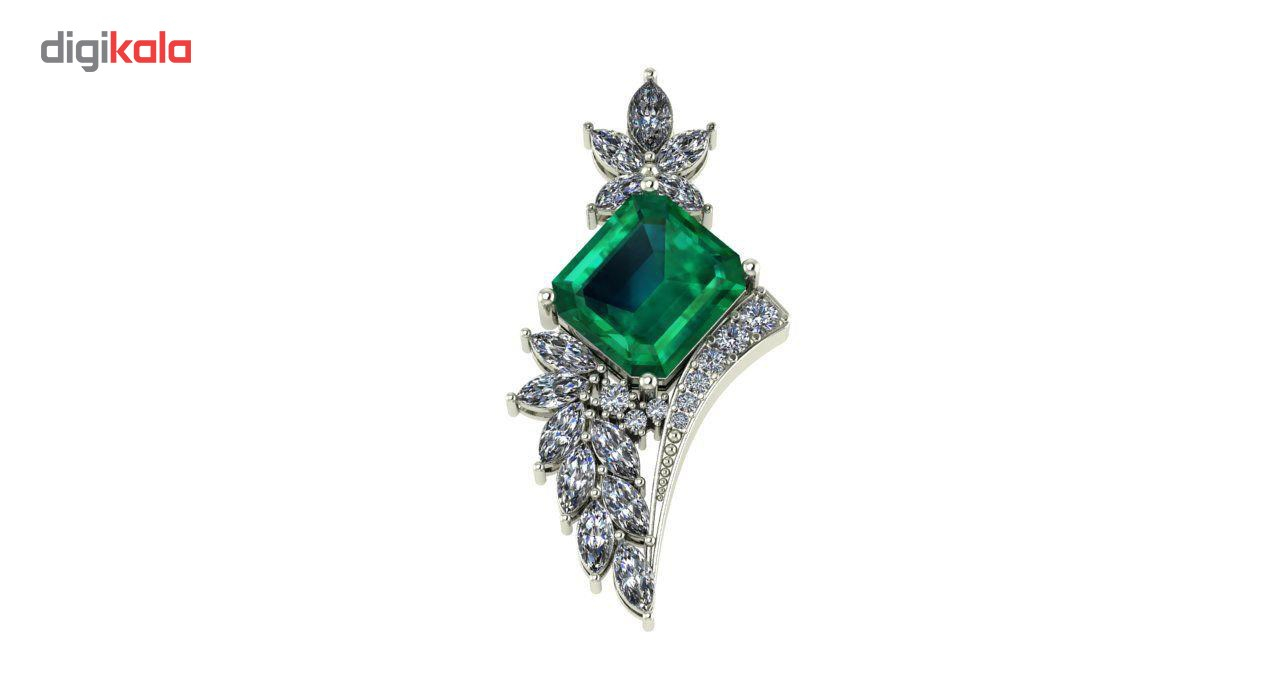 آویز طلا اونیکست مدل Emerald 2224