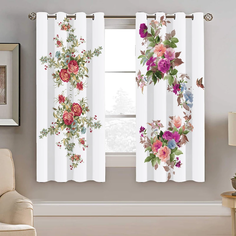 پرده نیروانا طرح گل مدل مخمل کد 4268 سایز 140×200 سانتی متر