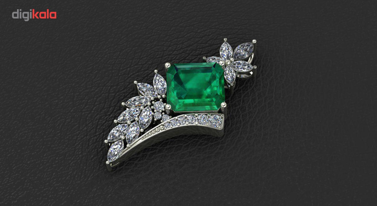 آویز طلا اونیکست مدل Emerald 2224