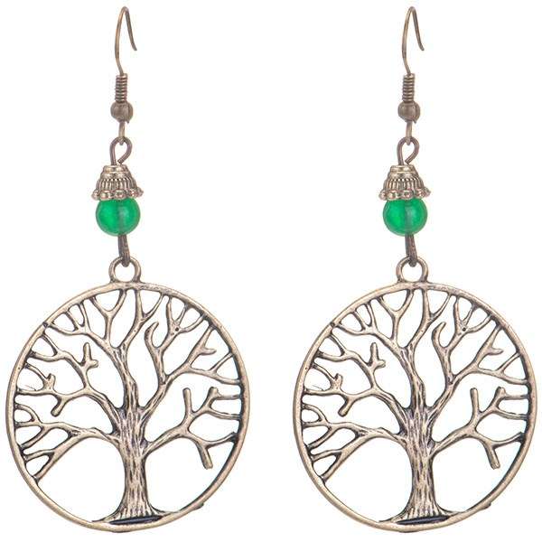 گوشواره ناردونه مدل درخت زندگی کوچک گوشواره ناردونه مدل درخت زندگی کوچک