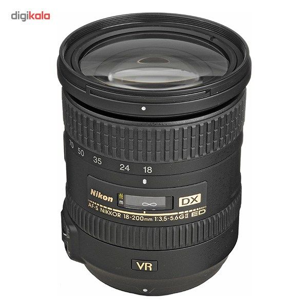 لنز نیکون مدل 18-200mm f/3.5-5.6G IF-ED VR II DX AF-S main 1 1