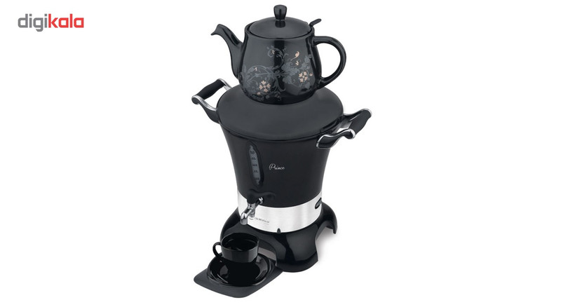 سماور برقی ریوالد مدل Prince کد 800203 به همراه یک عدد سس خوری کریستال سیلویا