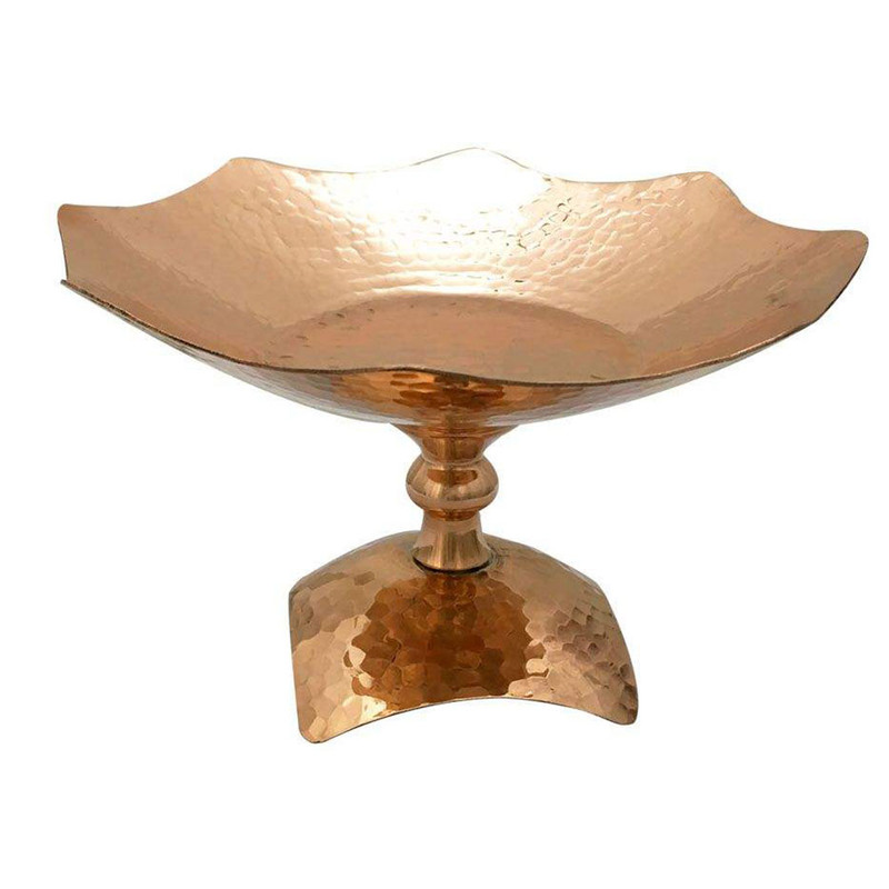 شیرینی خوری مسی مدل هشت ظلعی کد 02