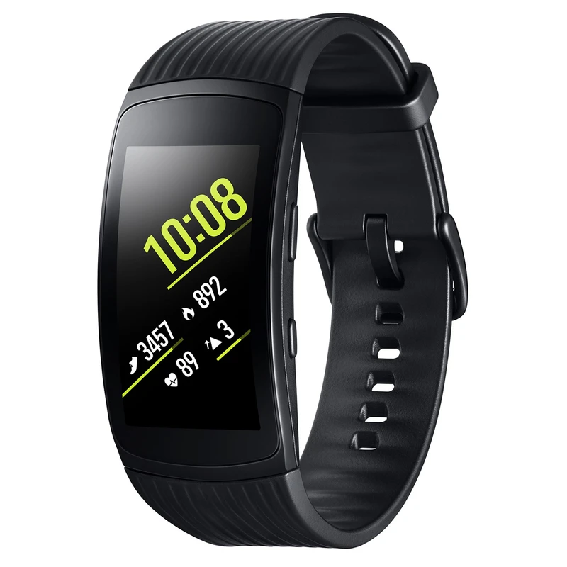 مچ بند هوشمند سامسونگ مدل Gear Fit 2 Pro Black سایز mm  125-165