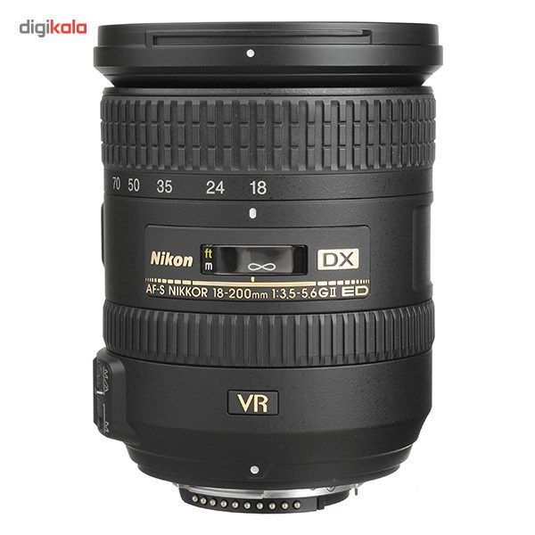 لنز نیکون مدل 18-200mm f/3.5-5.6G IF-ED VR II DX AF-S main 1 2
