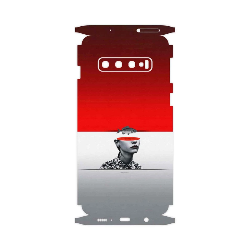 برچسب پوششی ماهوت مدل Collage of surreal Portrait of Women 1-FullSkin مناسب برای گوشی موبایل سامسونگ Galaxy S10