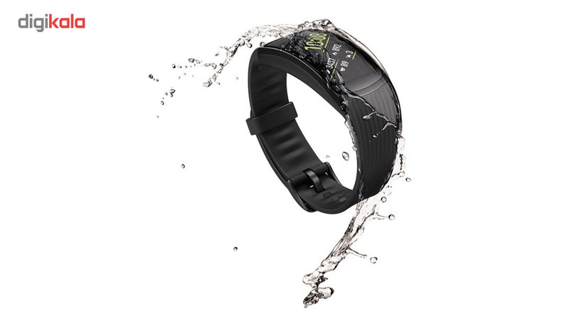 مچ بند هوشمند سامسونگ مدل Gear Fit 2 Pro Black سایز mm 125-165