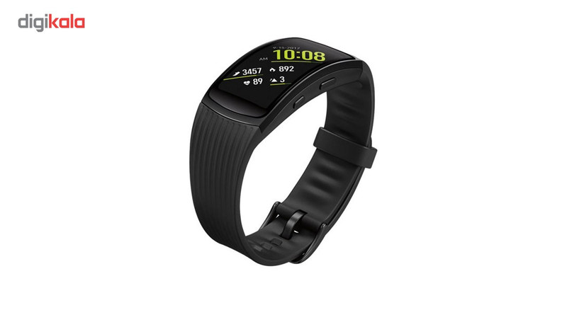 مچ بند هوشمند سامسونگ مدل Gear Fit 2 Pro Black سایز mm 125-165