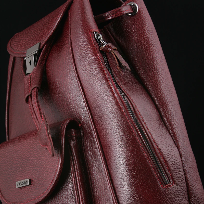 عکس شماره 23 : کوله پشتی چرم یلسان مدل آرتان کد artn-045-bf