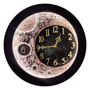 تابلو مدل نوری ماه و ساعت برجسته کد N40