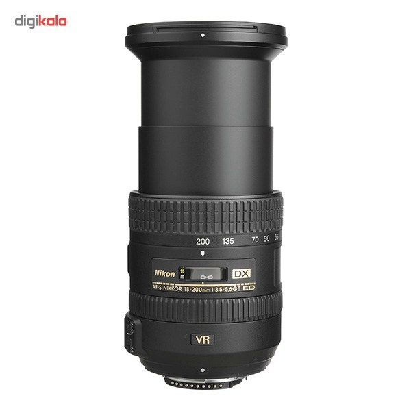 لنز نیکون مدل 18-200mm f/3.5-5.6G IF-ED VR II DX AF-S main 1 3