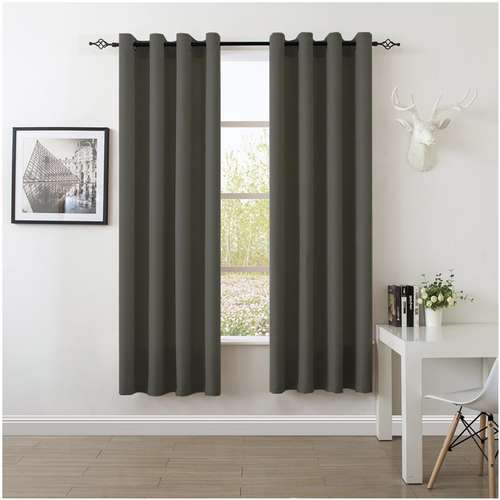 پرده سرمه مدل gb230 سایز 140×230 سانتی متر مجموعه دو عددی