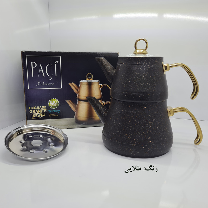 ست کتری و قوری پاچی مدل PIRAMITE به همراه استند فلزی ست کتری و قوری پاچی مدل PIRAMITE به همراه استند فلزی