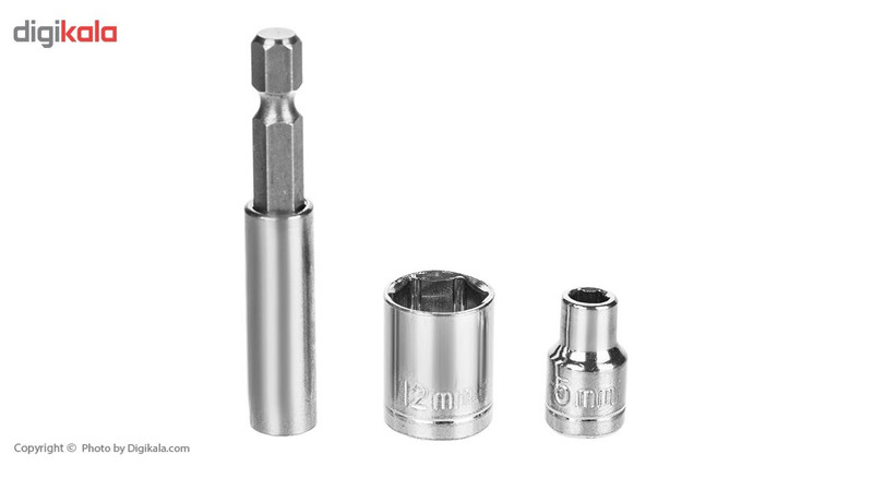 مجموعه 24 عددی جعبه ابزار چراغ دار و ابزار مدل BT0020