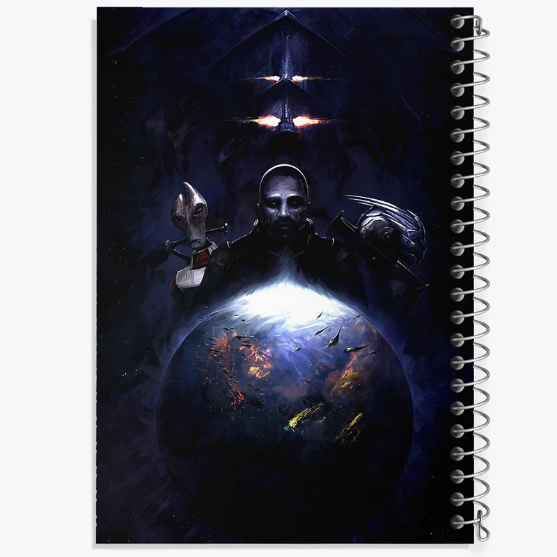 دفتر نقاشی 50 برگ خندالو طرح بازی مس افکت (Mass Effect) کد 31543