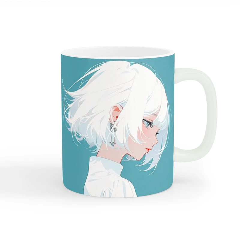 ماگ طرح دخترانه دختر کیوت کد wall-8222