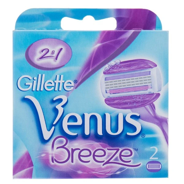 تیغ یدک 2 عددی ژیلت  مدل Venus Breeze