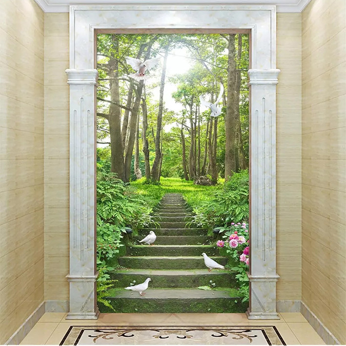 پوستر دیواری سه بعدی مدل منظره طبیعت DRVF1103