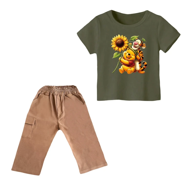 ست تی شرت و شلوارک پسرانه مدل پو کد ۴۷