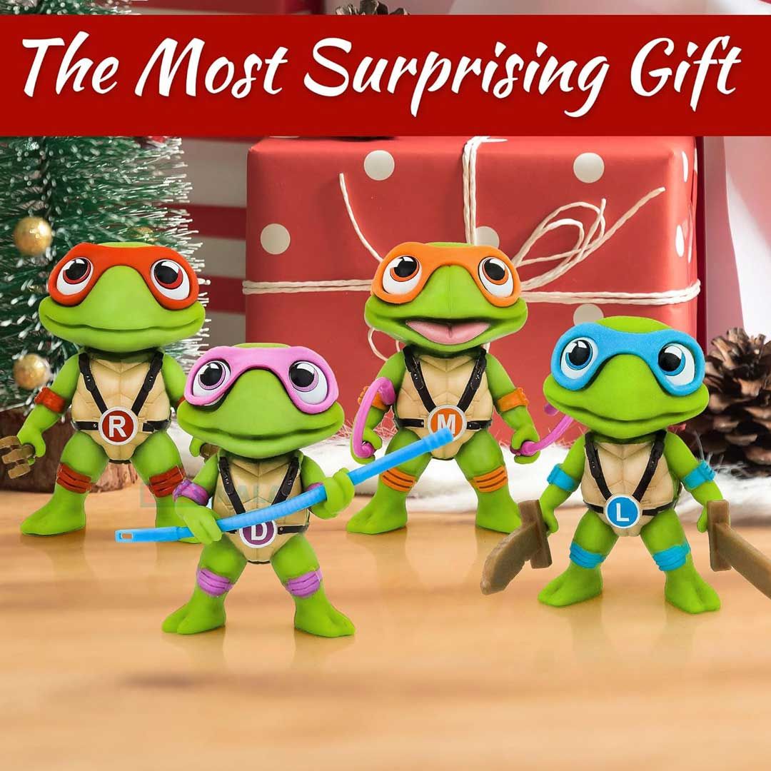 اکشن فیگور مدل لاکپشت های نینجا مجموعه 4 عددی - - 3