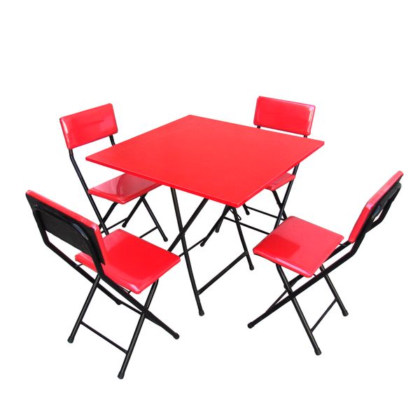 میز و صندلی ناهارخوری 4 نفره میزیمو مدل تاشو کد 5307