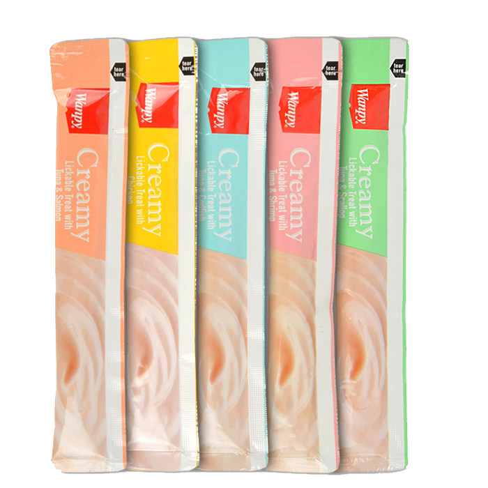 بستنی گربه ونپی مدل مالتی میکس وزن 70 گرم بسته 5 عددی