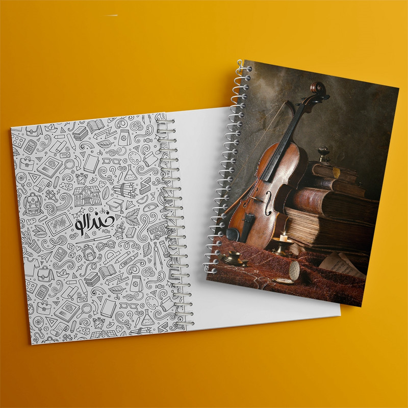 دفتر نت موسیقی 50 برگ خندالو مدل ویولن کد F318