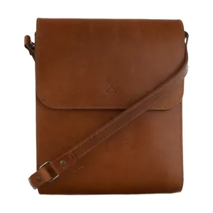 کیف رودوشی مردانه چرم لانکا مدل CB-12-04