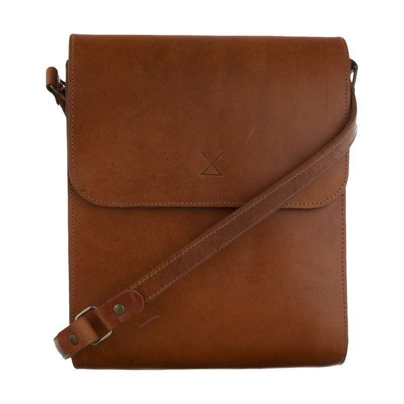 کیف رودوشی مردانه چرم لانکا مدل CB-12-04