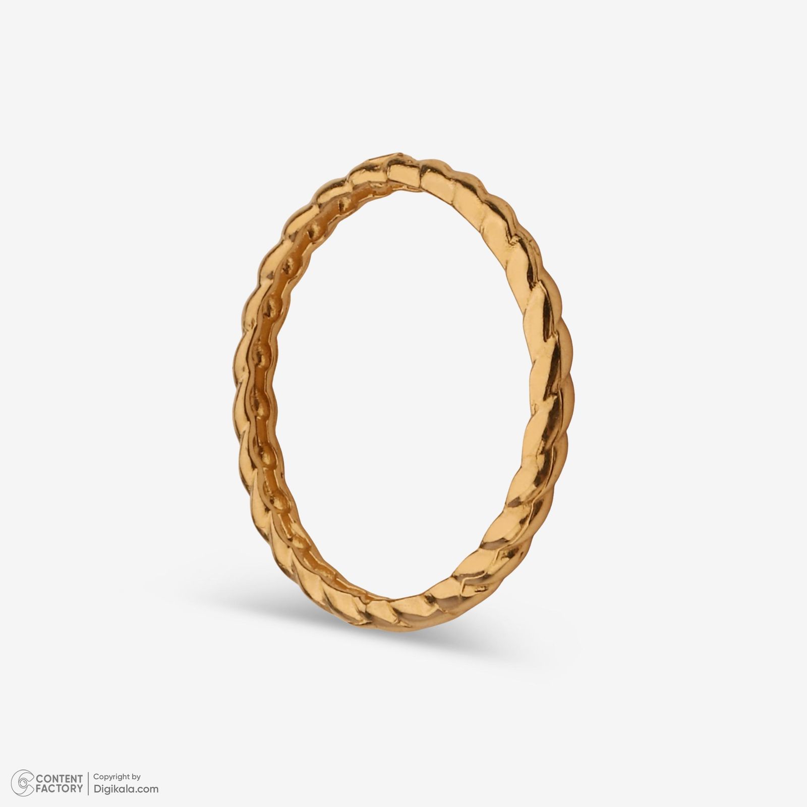 انگشتر طلا 18 عیار زنانه حافا گلد مدل r010 سایز 53 -  - 3