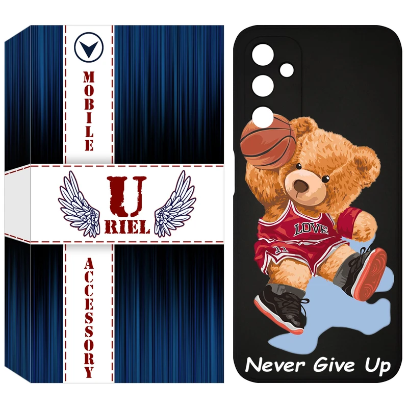 کاور یوریل قاب مدل KSH کد 63 طرح خرس ورزشکار مناسب برای گوشی موبایل سامسونگ Galaxy M14