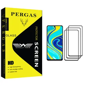Waily Nice Pergas Glass Screen Protector For Xiaomi Redmi Note 9S Pack Of 3