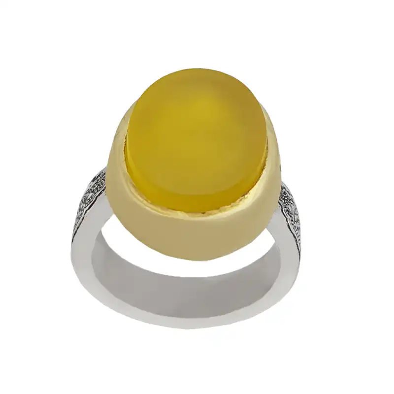 ست انگشتر نقره زنانه و مردانه مدل a660jw