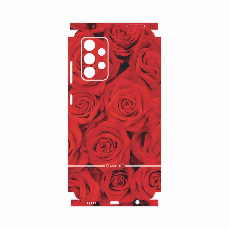 برچسب پوششی ماهوت مدل Red-Flower-FullSkin مناسب برای گوشی موبایل سامسونگ Galaxy A52s 5G