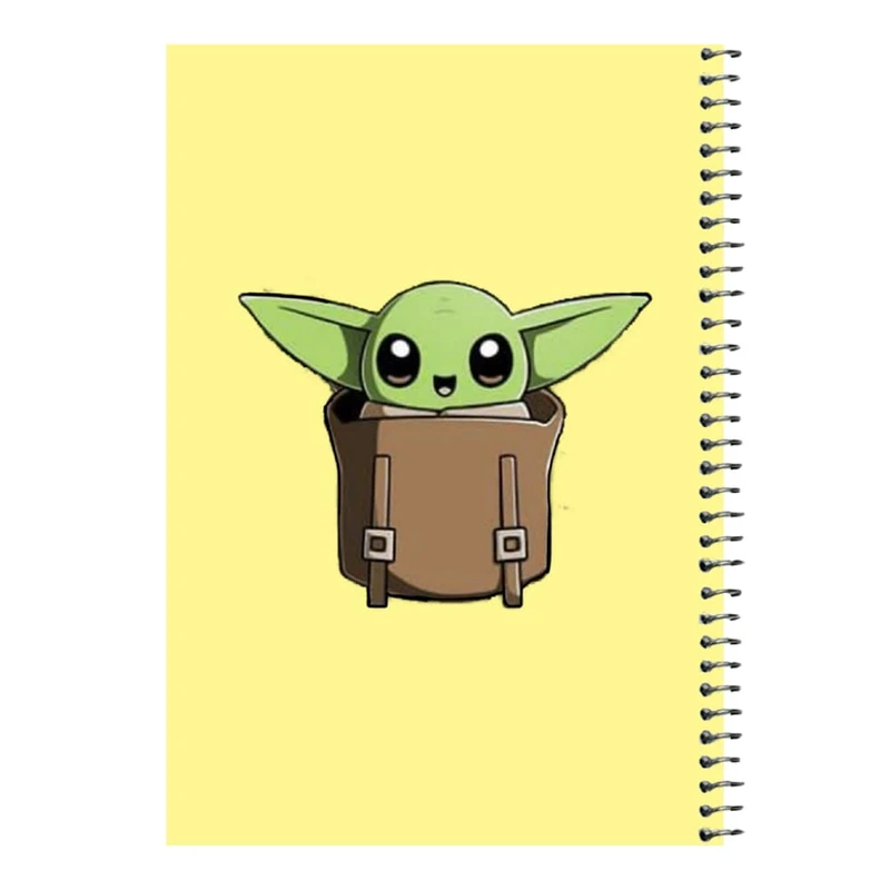 دفتر مشق 80 برگ اس جی مدل بیبی یودا کد۸   
