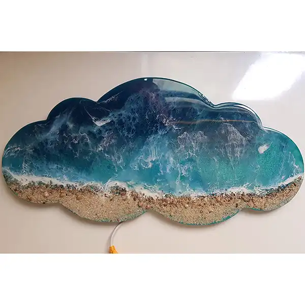 چراغ خواب رزینی طرح ابر