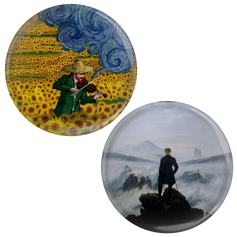 نشانگر کتاب مدل ون گوگ و نقاشی سرگردان دریای مه کد 15133-48 بسته 2 عددی