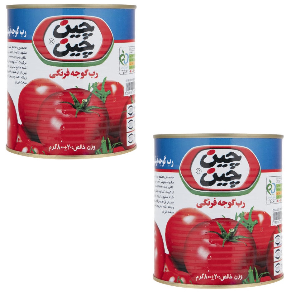 رب گوجه فرنگی چین چین -800 گرم بسته 2 عددی