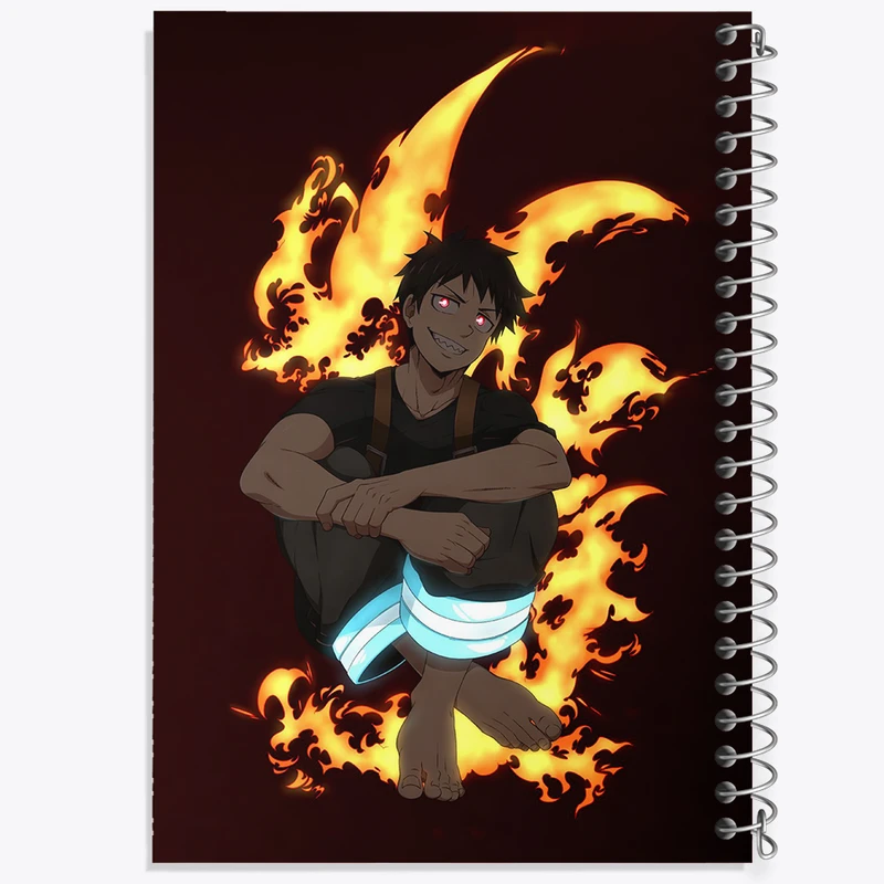 دفتر نت موسیقی 50 برگ خندالو مدل شینرا انیمه نیروی آتش کد 32238