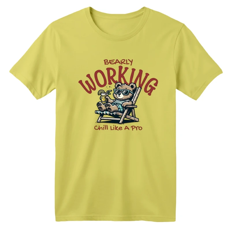 تی شرت آستین کوتاه بچگانه مدل خرس و آفتاب