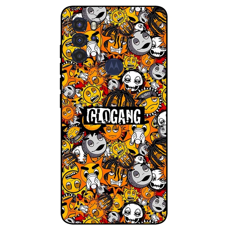 کاور مگافون طرح شکلک مدل 8243 مناسب برای گوشی موبایل موتورولا Moto G60S