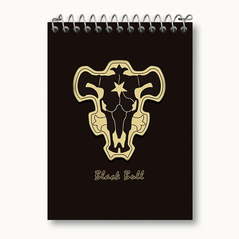 دفتر یادداشت 50 برگ خندالو مدل گروه گاو های سیاه انیمه بلک کلاور Black Clover کد 11709