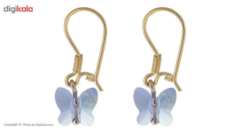 گوشواره طلای 18 عیار ماهک مدل ME0775 - 2